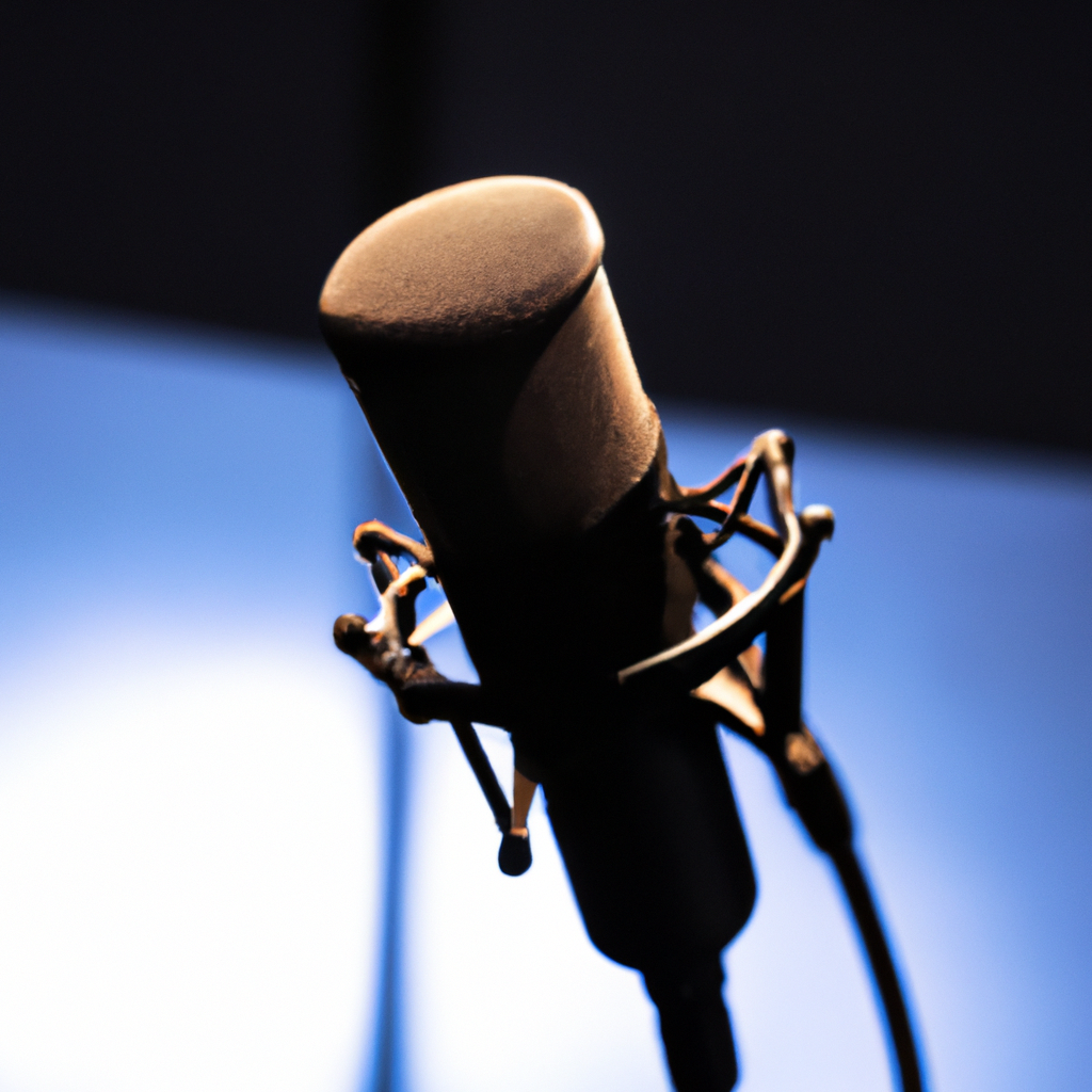 Pronunciation training studio closeup