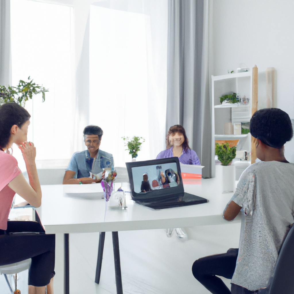 Learners practicing conversational English online