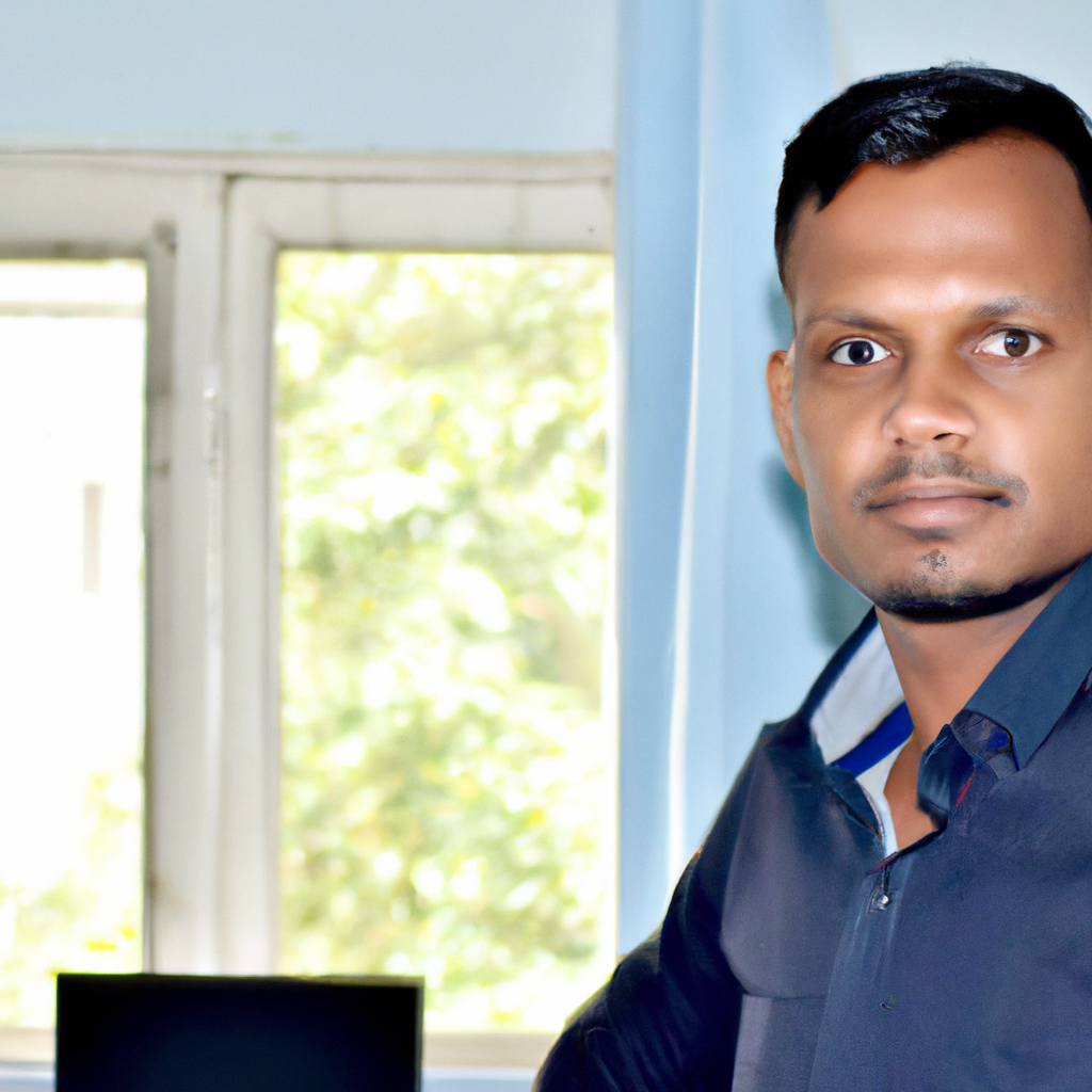 Portrait of smiling software engineer